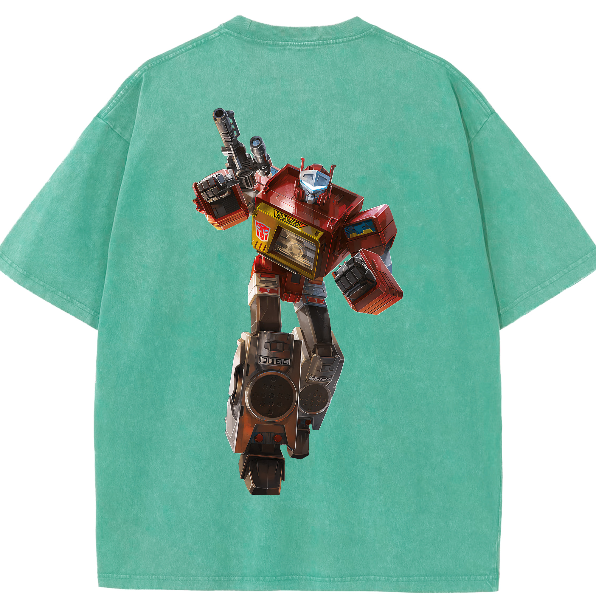 （画像用） Transformers トランスフォーマー 綿100% ヴィンテージ風 半袖Tシャツ（背面プリント）